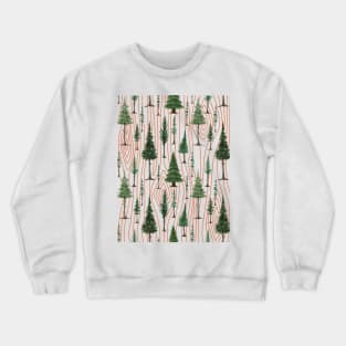 Pine Pattern Crewneck Sweatshirt